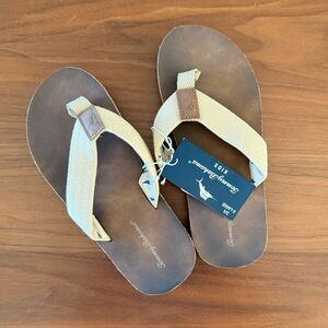 Boys Tommy Bahama Tan and Brown Sandals